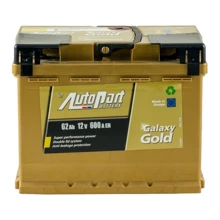 Автомобильный аккумулятор AutoPart 62 Ah/12V Galaxy Gold Ca-Ca (0): Ёмкость, Ач 62