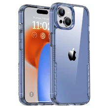 Чехол для iPhone Mobile Case TPU+PC Multi-Color Blue for iPhone 15: Цвет голубой