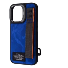 Чехол для iPhone Kajsa Outdoor Collection with Magnetic Ring Blue for iPhone 16: Цвет синий