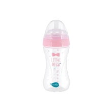 Пляшечка Nuvita для годування Mimic Collection 250 мл 3+ антиколікова рожева (NV6031ROSA): Матеріал пластик