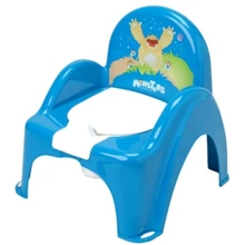 Горшок-стульчик Tega Baby Монстрики музыкальный голубой PO-027-126: Цвет голубой
