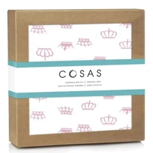 Пелюшка непромокальна Cosas Diaper Crown Rose 70х120 см (4822052071694): undefined undefined