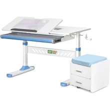 Комплект S ErgoKids TH-310 Blue парта + тумба (TH-310 + BD C3_ BLUE): Возраст ребенка от 5-ти лет