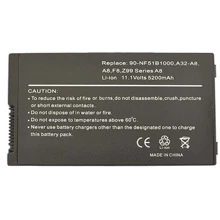 Батарея для ноутбука ASUS 70-NF51B1000 A8 11.1V Black 5200mAh OEM: Емкость, мАч 5200