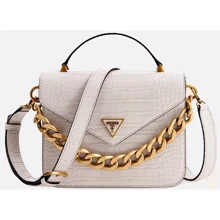 Жіноча сумка-сетчел GUESS RETOUR TOP HANDLE FLAP біла (HWCG8664200-WHI): Стать Женский