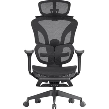 Эргономичное офисное кресло OfficePro Elite Black (OC950B): Тип для руководителей