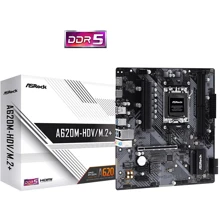 ASRock A620M-HDV/M.2: Оперативная память 2xDDR5 7200+, до 96 Гб