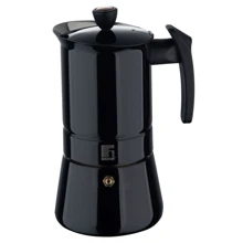 Кофеварка гейзерная Bergner Copper медная 6 чашек (BG-38242-CP): Цвет черный