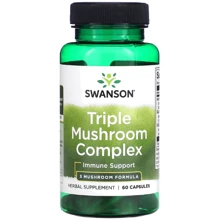 Swanson Triple Mushroom Complex Тройной грибной комплекс 60 капсул: Форма выпуска Капсулы