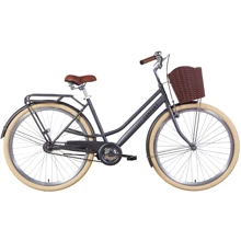 Велосипед Dorozhnik COMFORT FEMALE 2021 M 28" антрацитовый (OPS-D-28-194): Материал рамы Сталь