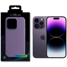 Чехол для iPhone Monblan Silicone Case MagSafe Iris for iPhone 14 Pro Max: Цвет фиолетовый