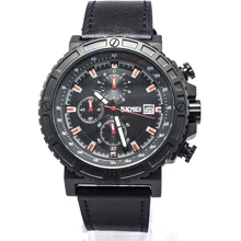 Наручний годинник Skmei 1350 Black-Red: Стиль класичний