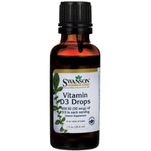 Swanson, Vitamin D3 Liquid Drops 50 mcg 29.6 ml (SWA-11368): Тип вітамін D