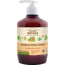 Зеленая Аптека жидкое крем-мыло для рук облепиха и липа 460 ml: Назначение Смягчение, Очищение