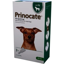Капли от блох и паразитов KRKA Prinocate 40/10 мг для собак до 4 кг №3 (3838989723163): Тип Капли