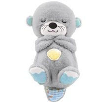 Мягкая игрушка ночник Bambi Дышащая выдра grey (2284-25 grey): Особенности звуковое сопровождение