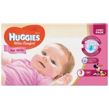 Huggies Ultra Comfort 3 (5-9 kg) Jumbo 56 Girl: Тип Подгузники