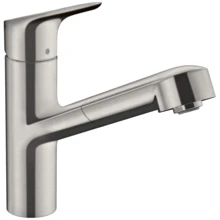 Змішувач HANSGROHE FOCUS M43 150 з витяжним виливом сталь (71842800): Призначення Для кухні