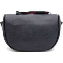 Женская сумка-седло Borsa Leather черная (K120172bl-black): Пол Женский