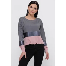 Свитшот FashionUp KF-1802A-42 42 серый: Сезон Демисезон