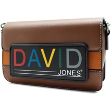 Женская сумка кросс боди David Jones коричневая (7771689): Пол Женский