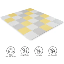 Килимок-пазл Kinderkraft Luno Yellow, 30 елементів (KKMLUNOYEL0000): Виробник KinderKraft
