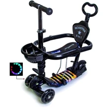 Самокат Scooter 5in1. Universe (многофункциональный, с бортиком): Количество колес 3