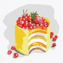 Картина по номерам Сочное пирожное Идейка KHO5630 25х25 см: Производитель Идейка