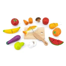 Набір іграшкових продуктів Viga Toys Нарізана їжа з дерева (44579): Виробник Viga Toys