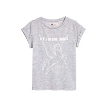Футболка H & M 7Z5077566 158-164 см світло-сіра: Тип футболки
