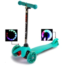 Детский самокат Micro Mini. Turquoise (светящиеся колёса) 1218532076: Количество колес 3
