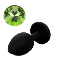 Силіконова анальна пробка з кристалом Silicon Black 10 (розмір S), SKN-SIL-BLACK 10: Для кого унісекс