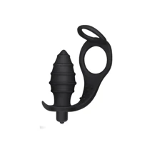 Анальна пробка з ерекційним кільцем та вібрацією LoveToy Ass Rasca Prostate Plug Combo Vibrating Black: Для кого Для чоловіків