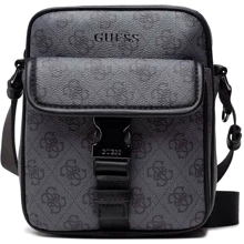 Мужская сумка через плечо Guess Vezzola Top Zip Crossbody Flap черная (HMVEZLP1359-DAB): Пол Мужской