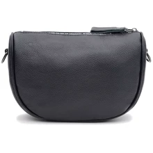 Женская сумка-седло Borsa Leather черная (K18569bl-black): Пол Женский