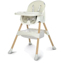 Стульчик для кормления Bambi M 4136-2 (white wood): Тип классический стульчик