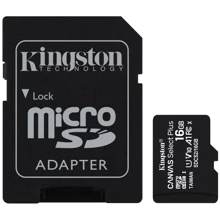 Карта памяти Kingston 16GB microSDHC UHS-I U1 V10 A1 Canvas Select Plus + adapter (SDCS2/16GB): Тип карты MicroSDHC