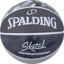 Мяч для игры Spalding Sketch Jump Ball баскетбольный Серый Уни 7 (84382Z): Вид Баскетбольные
