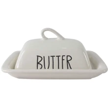 Маслянка Limited Edition Butter 19.2 см з кришкою бежева (JH4879-1): Тип масленка с крышкой