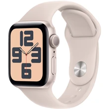 Apple Watch SE 2 2023 40mm GPS Starlight Aluminum Case with Starlight Sport Band - S/M (MR9U3) UA: Розмір 40mm