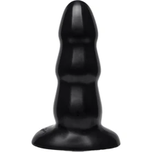 Анальная пробка Tripple Ripple Butt Plug Medium, 10.4x4 см, черный: Для кого Унисекс
