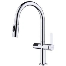 Смеситель для кухни Lefton Automatic Sensor & Pull-Down Kitchen Faucet with Temperature Display-KF2206 Chrome: Назначение Для кухни