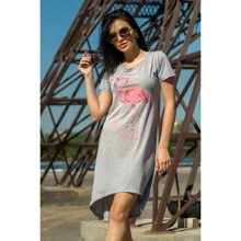 Платье FLFashion Блуа ЗПБ 1141 44 серое повседневное до середины бедра: Состав Вискоза