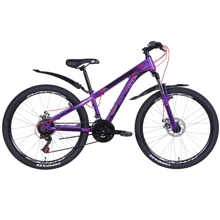 Велосипед Discovery TREK DD 2021 26" черно-красный (OPS-DIS-26-392): Материал рамы Сталь