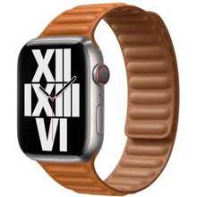 Apple Leather Link Gold Brown Size M/L (ML7L3) для Apple Watch 38/40/41mm: Виробник Apple
