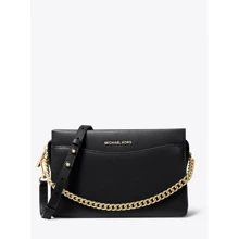 Женская сумка через плечо Michael Kors Jet Set LG Conv Chain Xbody черная (32F9GJ6C3L001): Пол Женский