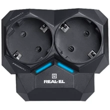 Сетевой фильтр REAL-EL AR-01, black (EL122300005): Количество розеток, шт 3