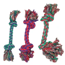 Іграшка для собак Flamingo Cotton Knot Mini мотузкова кістка 2 вузла 14 см міні 3 (43195): undefined undefined