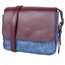 Женская сумка почтальонка Laskara синяя (LK10189-cherry-denim): Пол Женский