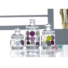 Емкость для хранения Набор банок Luminarc AIME ZOOM WHITE H9975 (3пр., 0.5, 0,75, 1л): undefined undefined